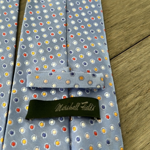 Men’s Blue Polka Dots Tie - Picture 4 of 7